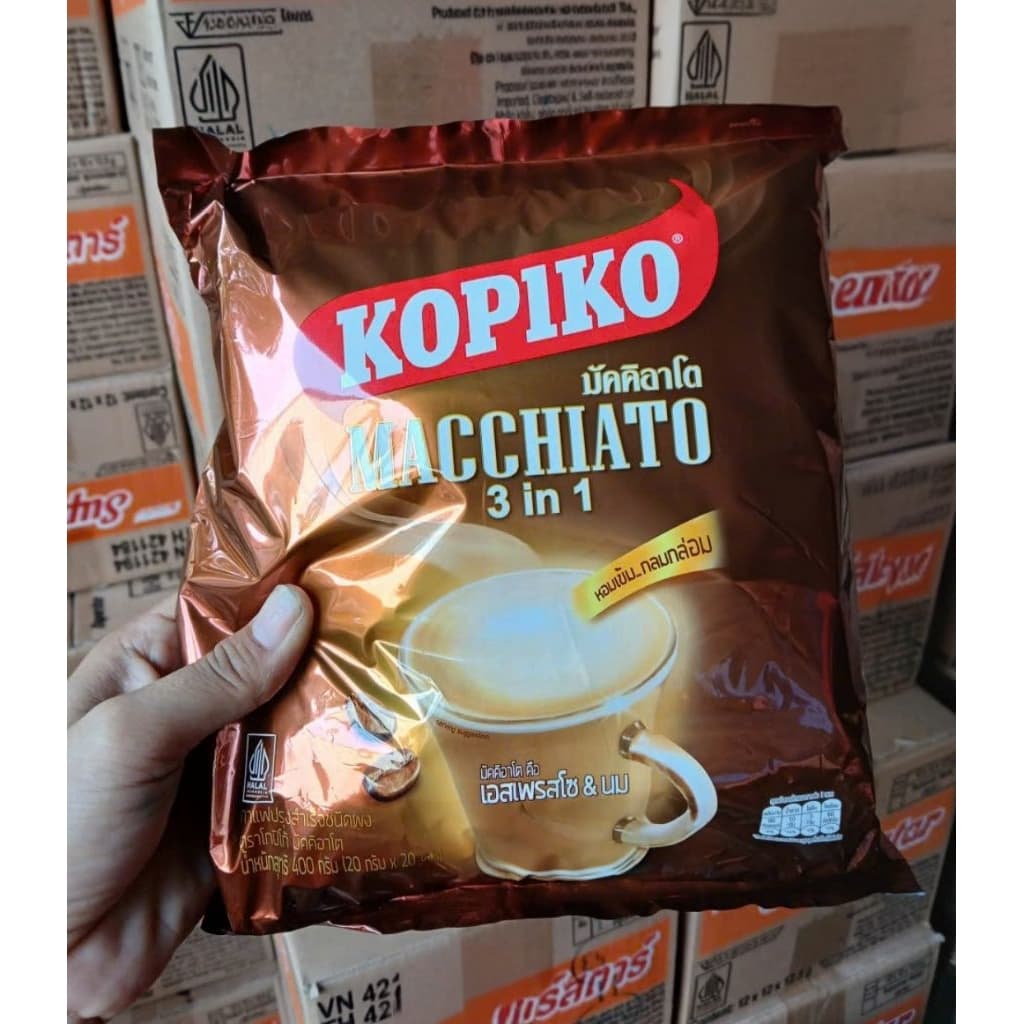 Растворимый кофе 3-в-1 Kopiko, 20 пакетиков, 400 г