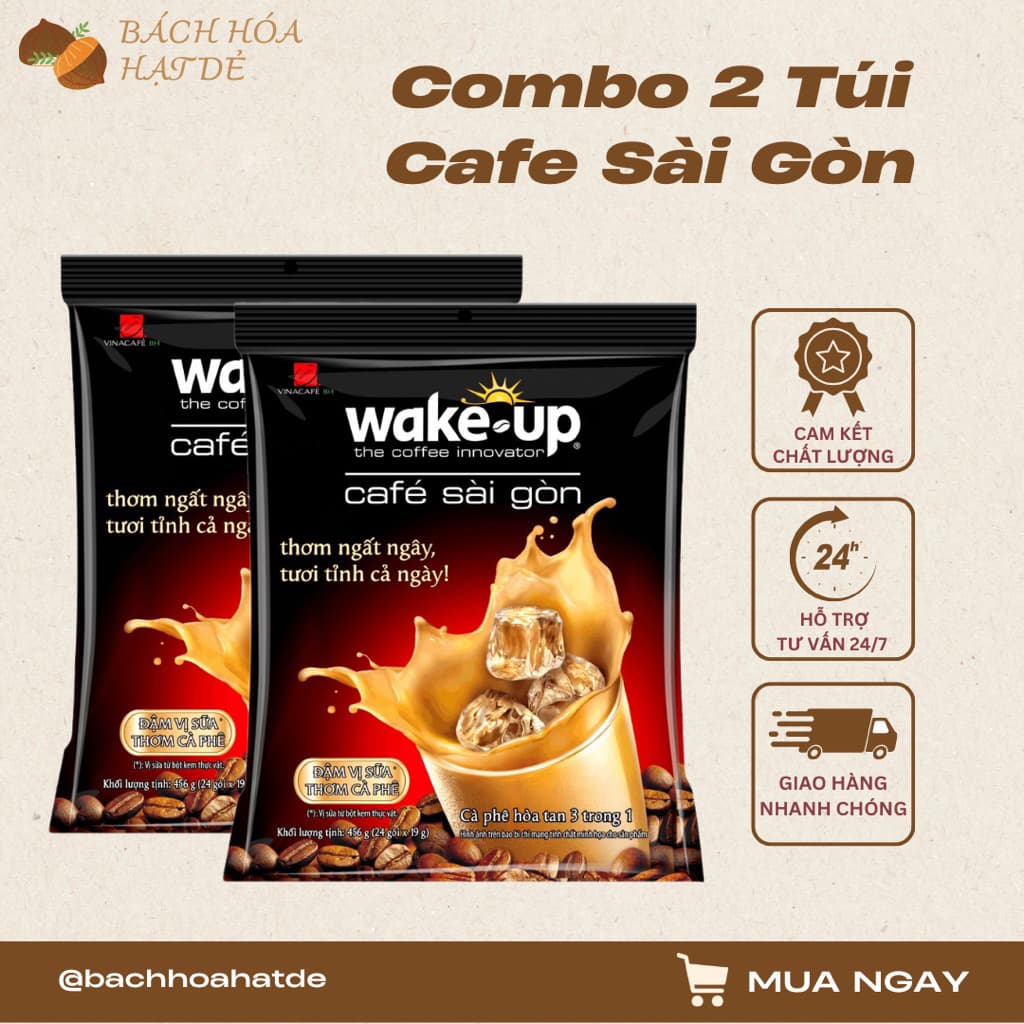 Растворимый кофе 3-в-1 Sài Gòn Wake-up, 456 г