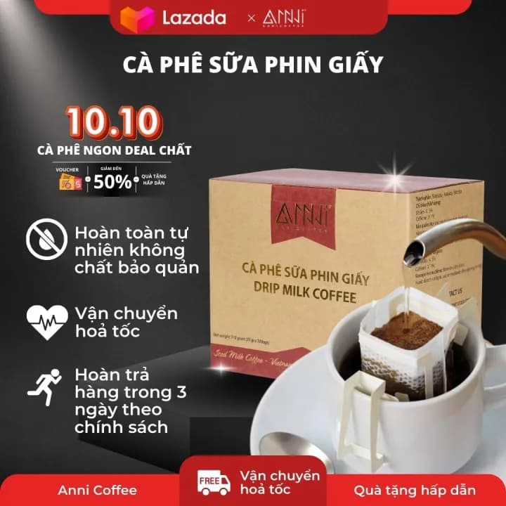 Con Sóc дрип-кофе со сливками, 10×10 г