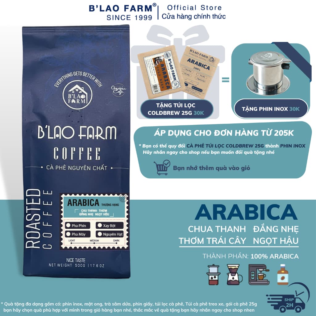 Кофе в зёрнах сорта Arabica от B'Lao Farm