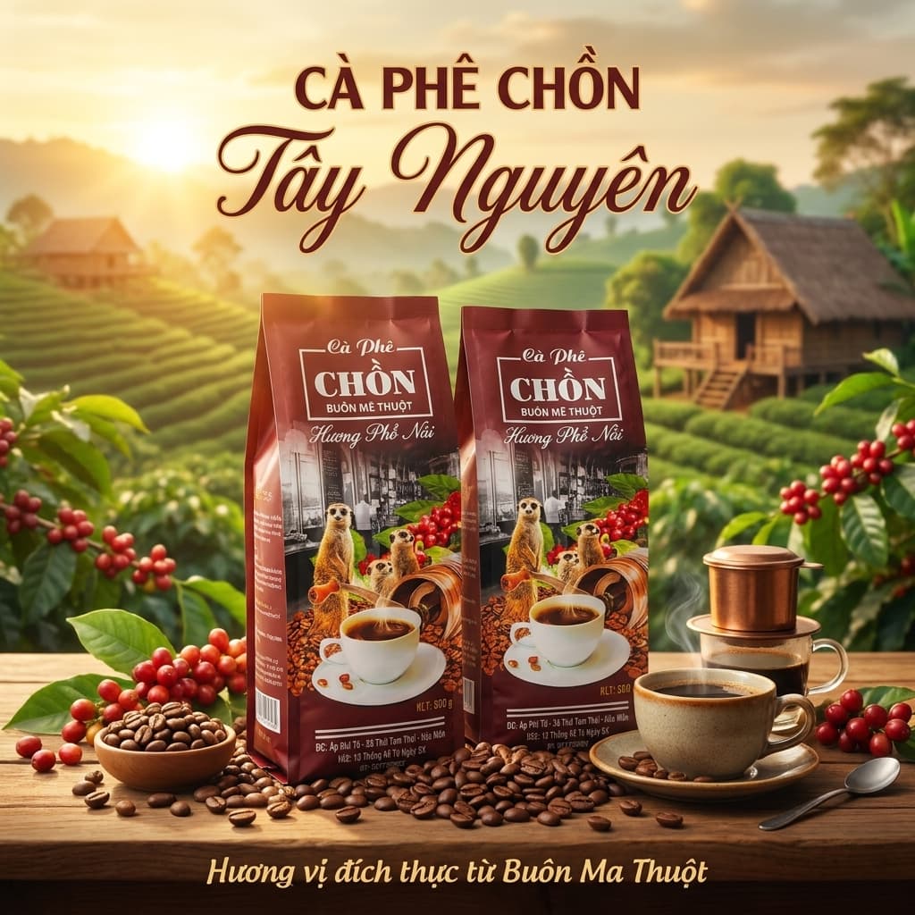 Кофе Chồn Тэй Нгуен, премиальный сорт, 500 г