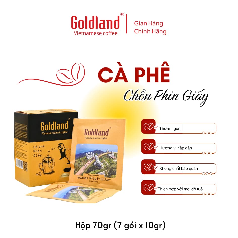 Кофе Chồn Goldland Weasel Drip, дрип-пакеты 7×10 г