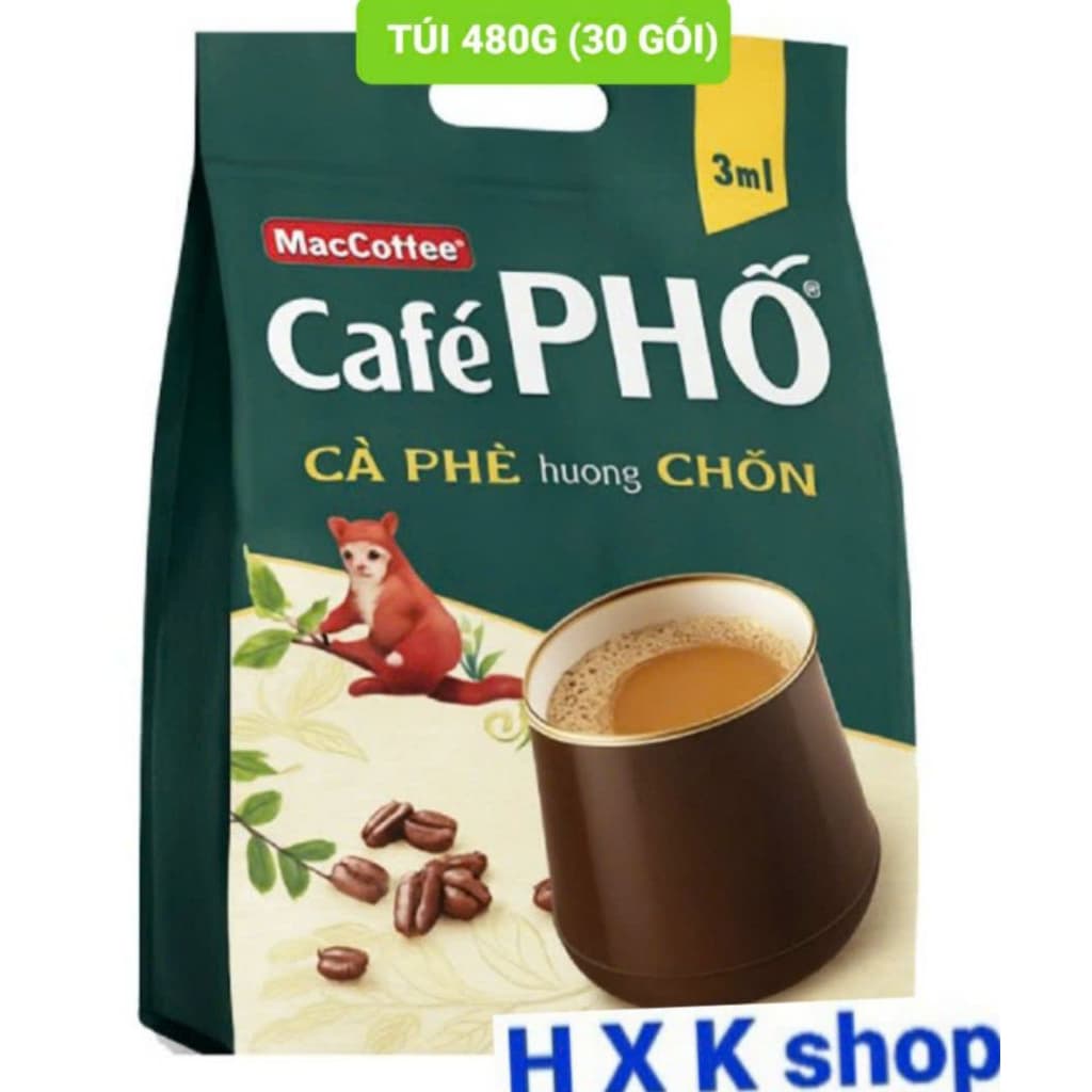 Кофе Chồn MacCoffee Phố, туи 480 г (30 пакетиков)