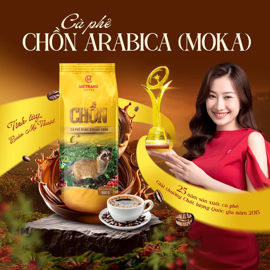 Кофе Chồn METRANG, ферментация, молотый 500 г