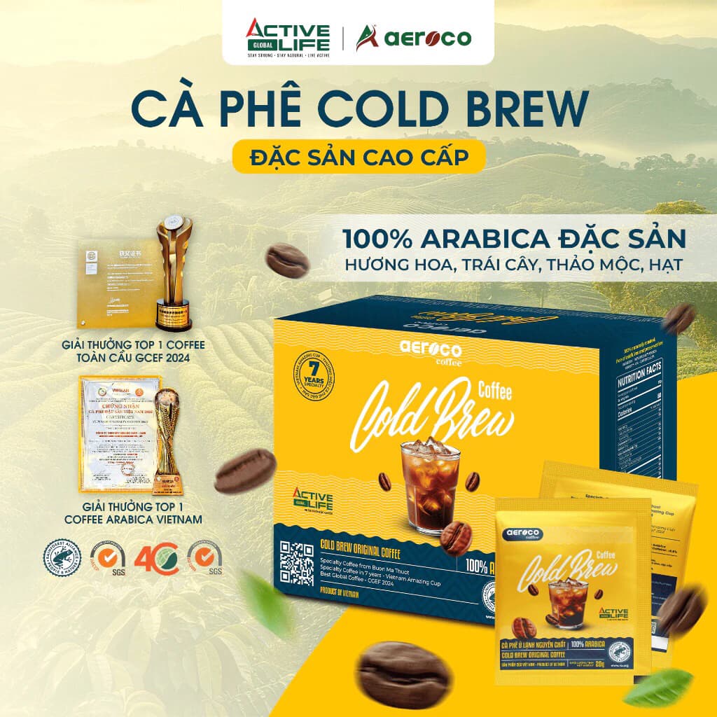 Дрип-пакеты Cold Brew бренда Aeroco