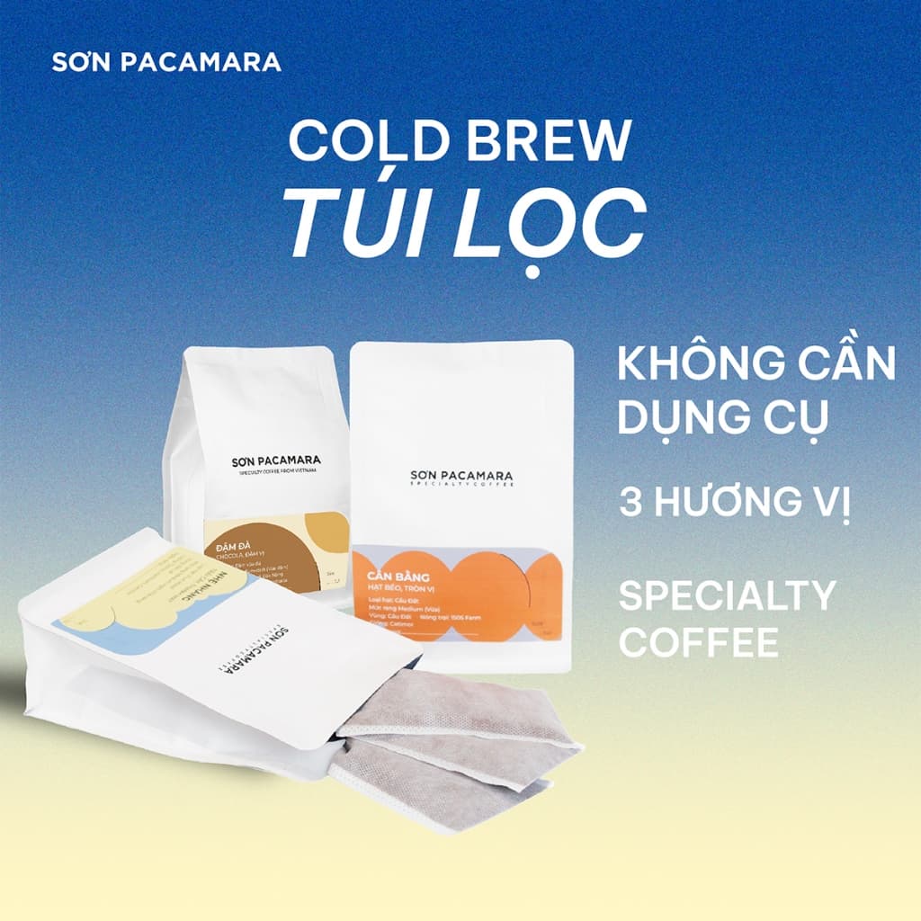 Дрип-пакеты Cold Brew бренда Sơn Pacamara