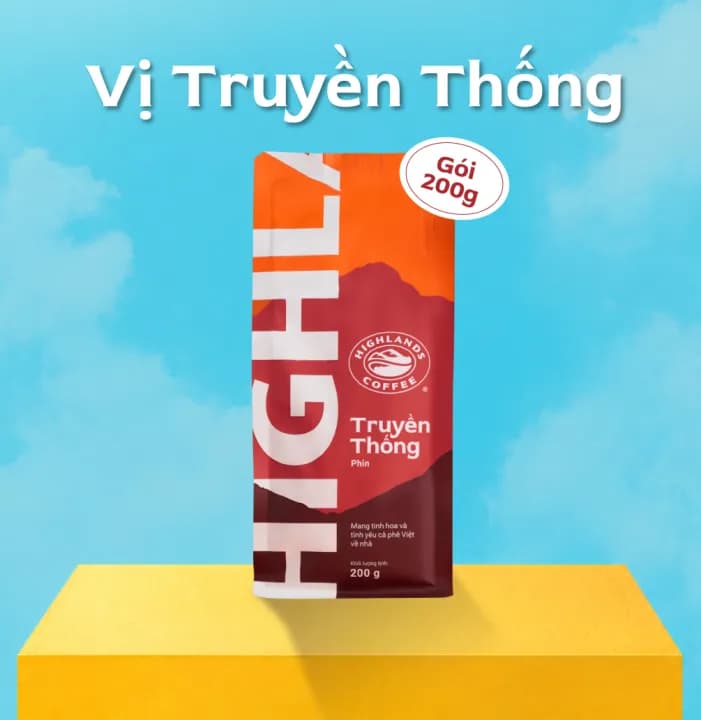 Highlands Coffee молотый «Традиционный», 200 г