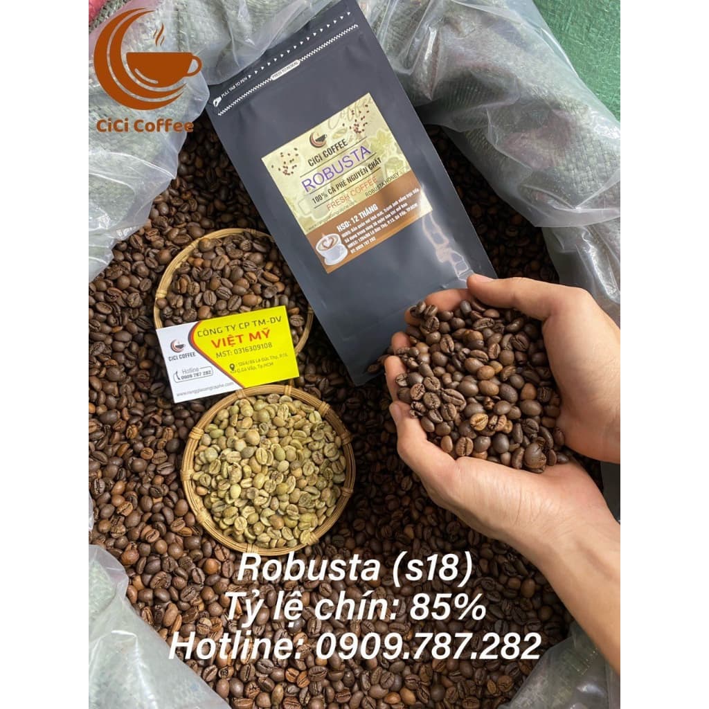 Кофе в зёрнах сорта Robusta