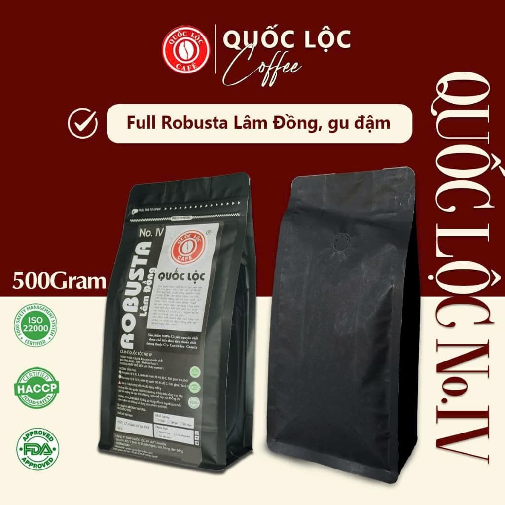Кофе в зёрнах сорта Robusta, 500 г