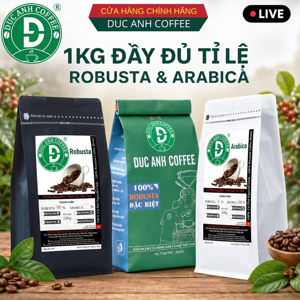 Кофе в зёрнах сорта бленд Robusta/Arabica, 1 кг