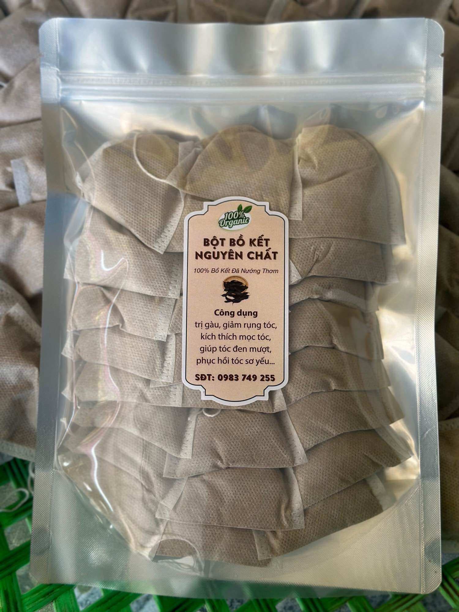Bột Bồ Kết Nguyên Chất Đã Sao Thơm, set 25 gói
