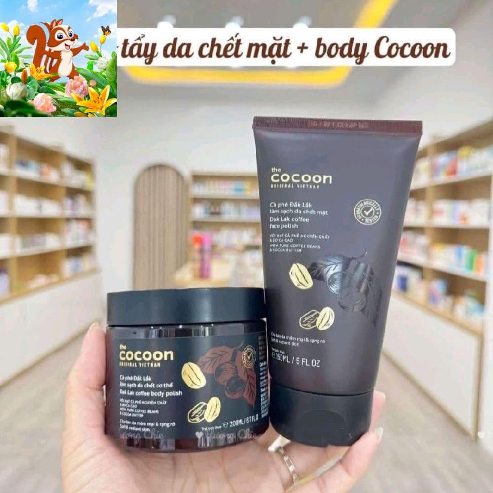 Cocoon Combo 2 Tẩy Tế Bào Chết Cà Phê Đắk Lắk, 200g