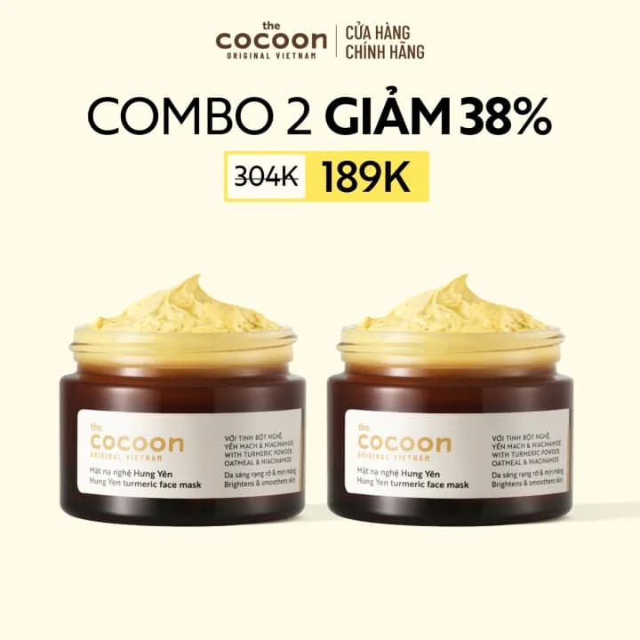 Cocoon Mặt Nạ Nghệ Hưng Yên, набор 2×30 мл