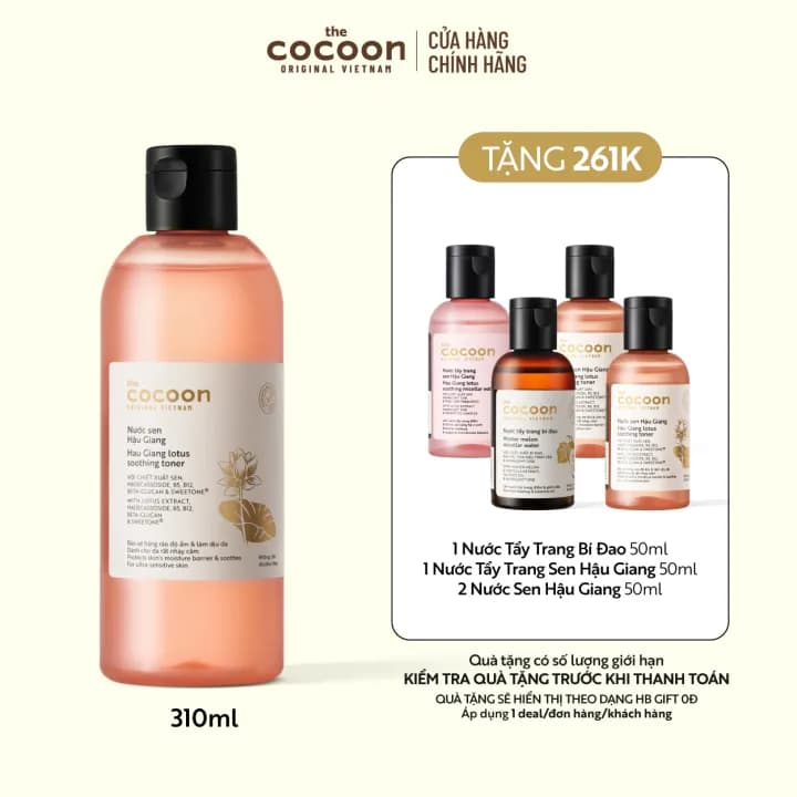 Cocoon Nước Sen Hậu Giang (тонер), 310 мл
