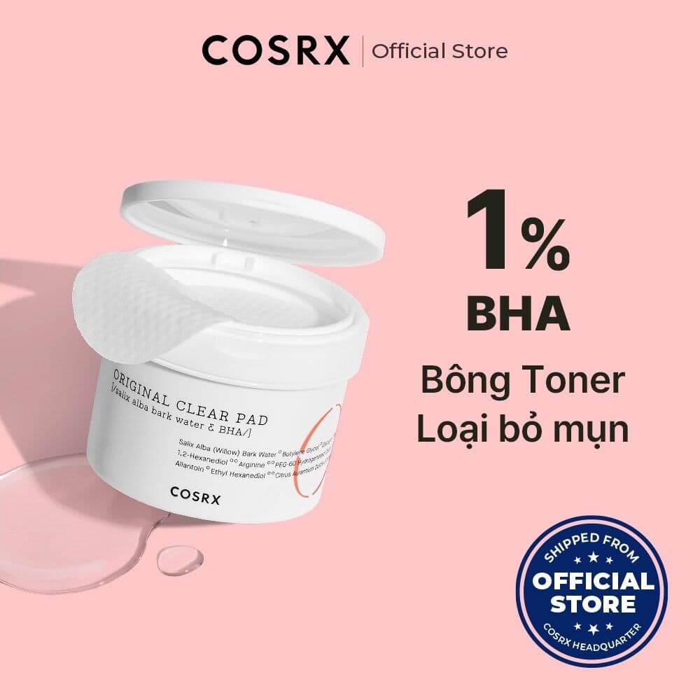 COSRX BHA Toner Pad, hộp 70 bông