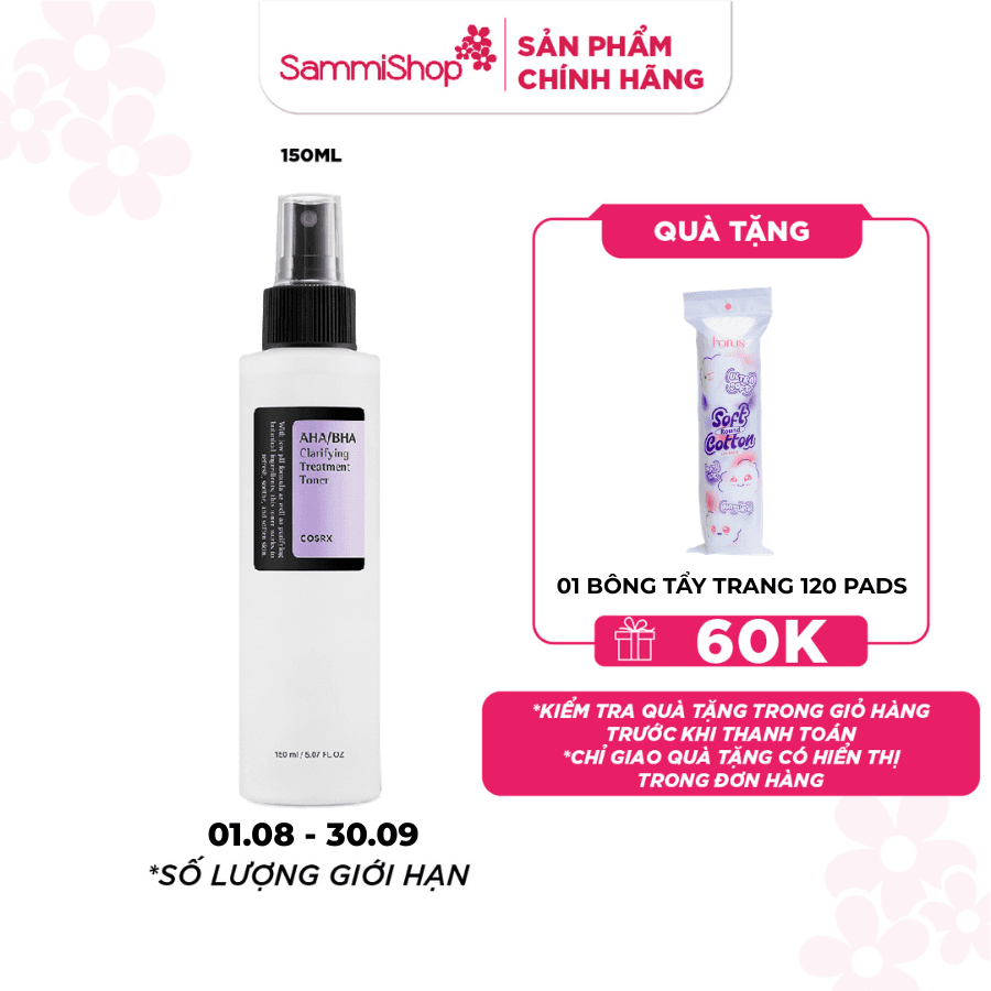 COSRX Nước Hoa Hồng AHA/BHA Clarifying Treatment Toner
