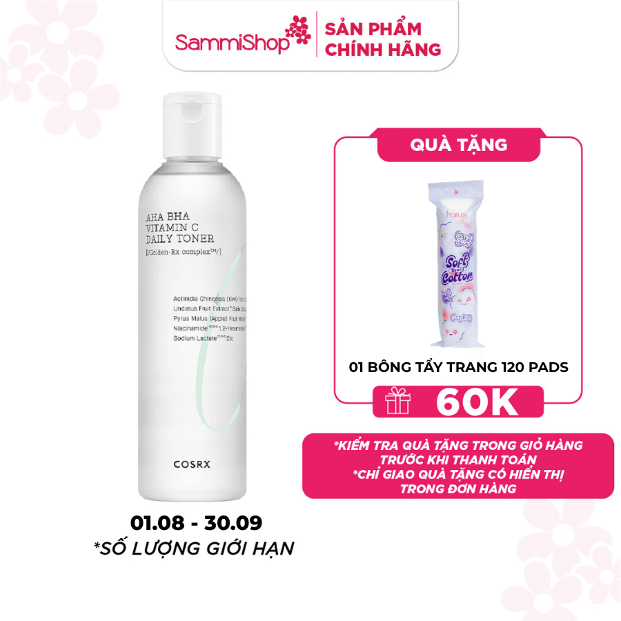 COSRX Nước Hoa Hồng Refresh AHA BHA Vitamin C
