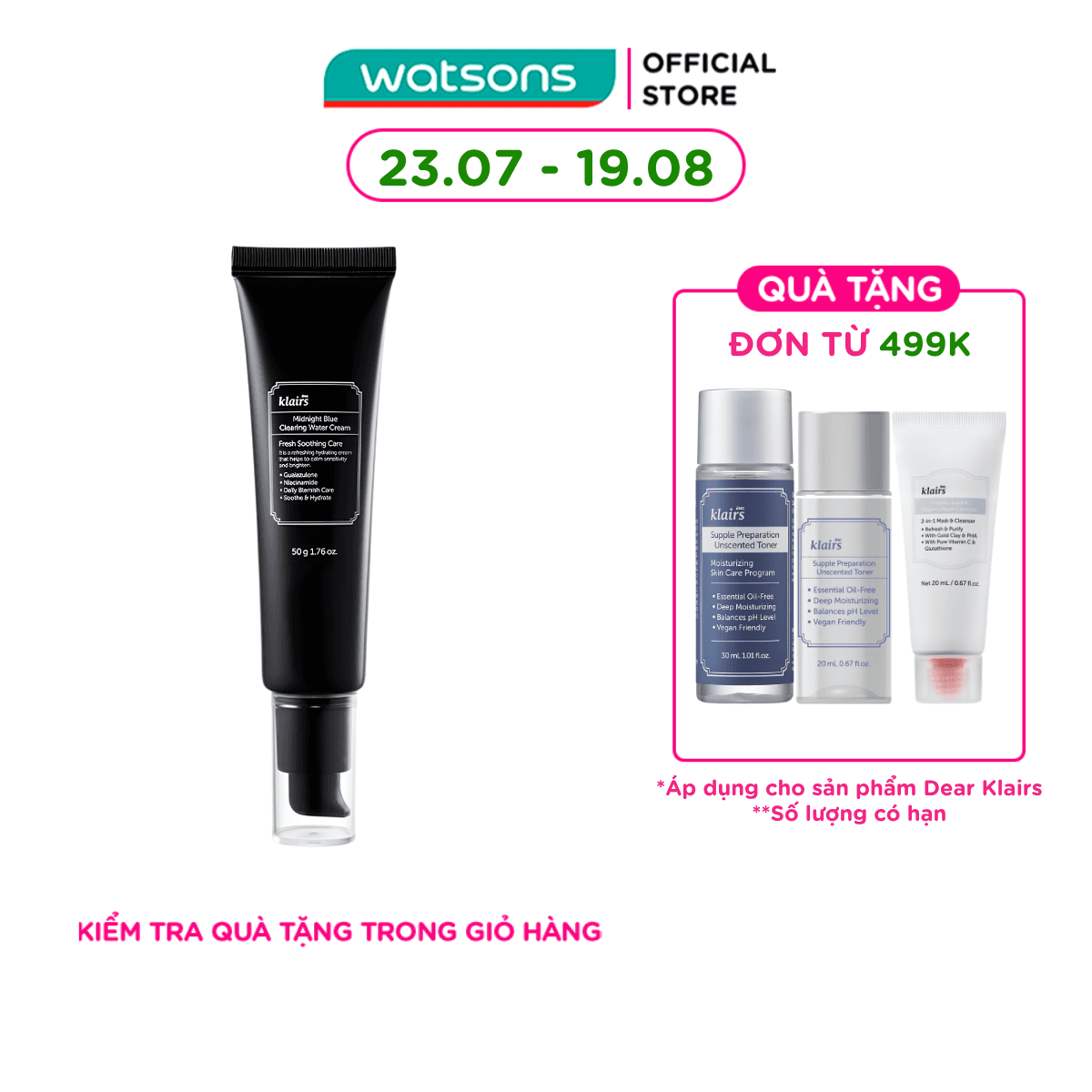 Dear Klairs Midnight Blue Clearing Cream