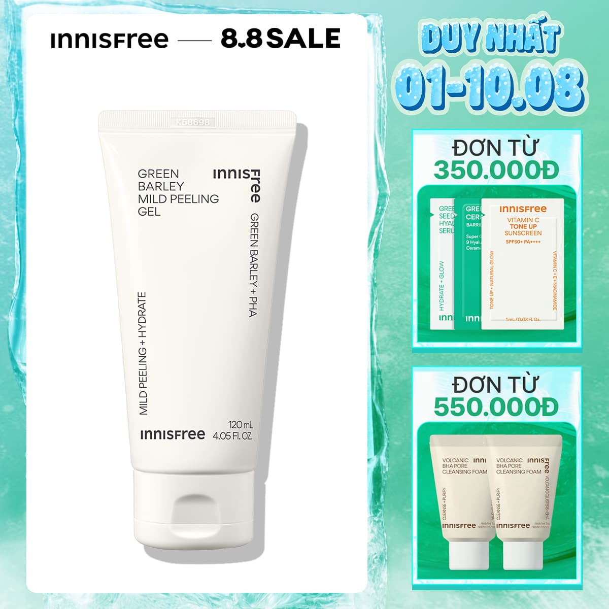 Innisfree Gel Tẩy Tế Bào Da Chết Green Barley