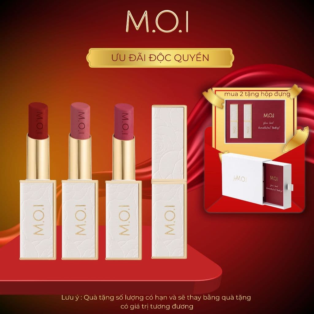 M.O.I Son Môi Lì Love (матовая помада), 4 г
