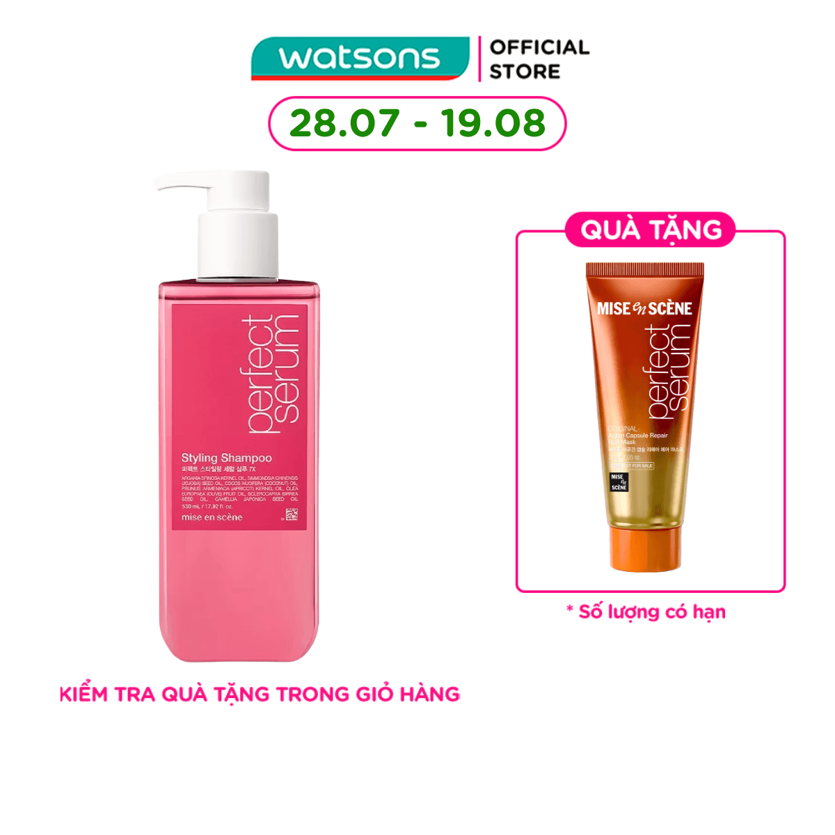 Mise En Scene Perfect Serum Styling Dầu Gội