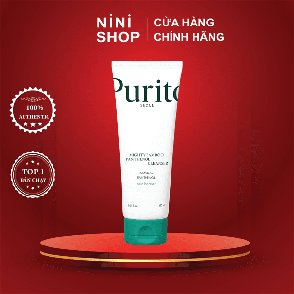 Purito Sữa Rửa Mặt Cấp Ẩm Dịu Da Mighty Bamboo