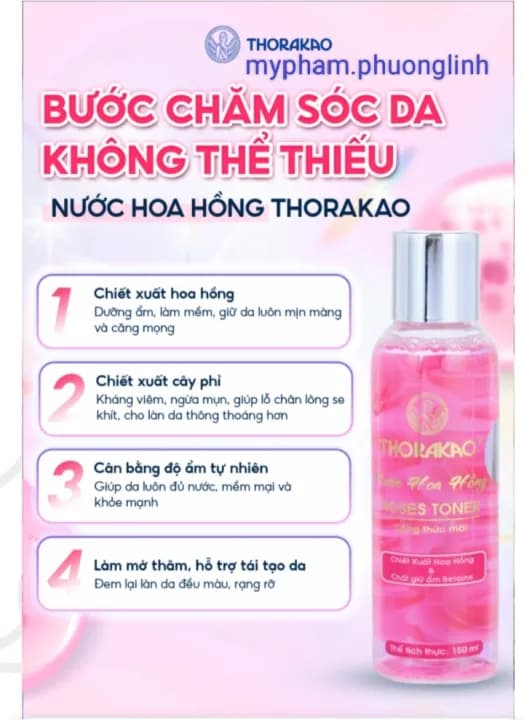 Thorakao Nước Hoa Hồng Tẩy Trang (розовая вода) — фото 4
