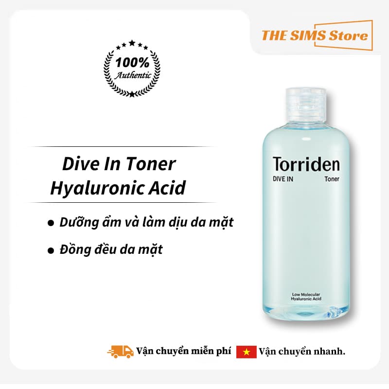 Torriden Nước Hoa Hồng Dive In Hyaluronic Acid
