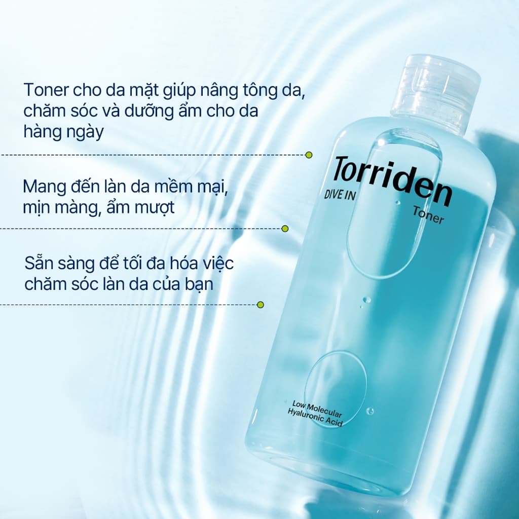 Torriden Toner Cấp Nước Phục Hồi Da Hyaluronic