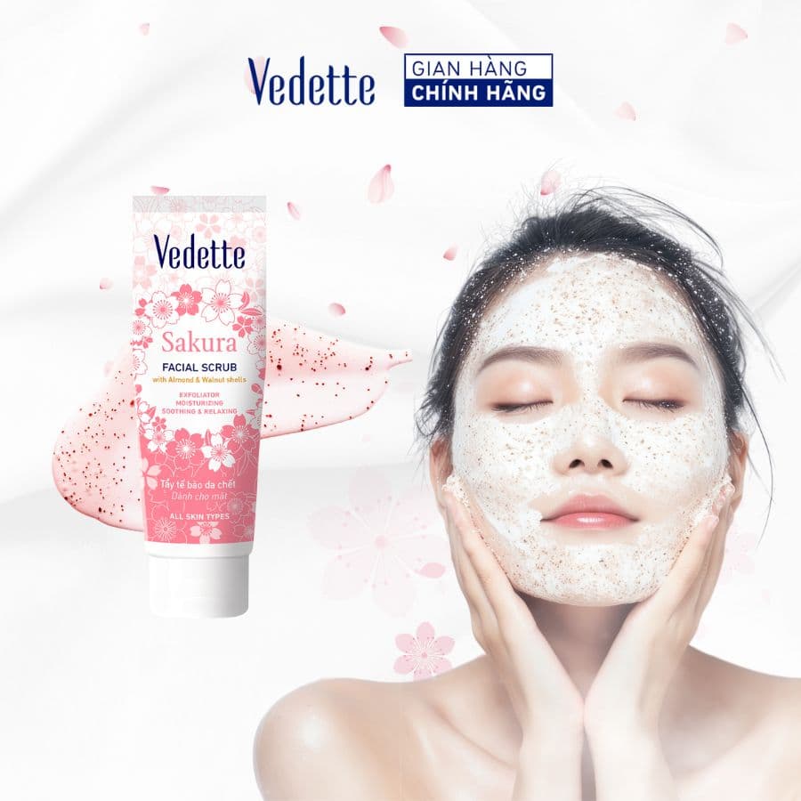 Vedette Sữa Tẩy Tế Bào Da Chết Hoa Anh Đào, 500ml