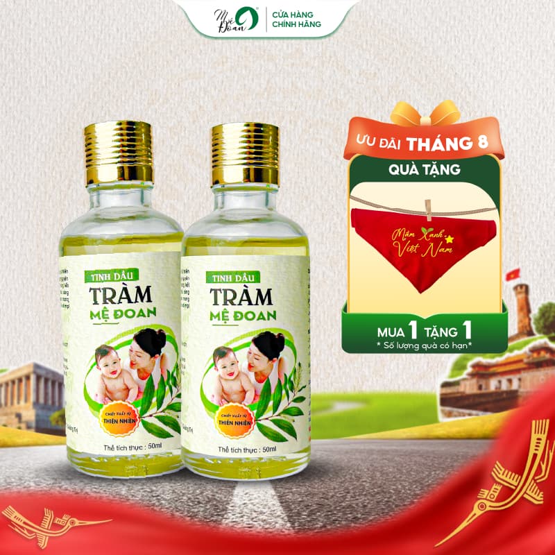Combo 2 chai Tinh Dầu Tràm Mệ Đoan Nguyên Chất 50ml