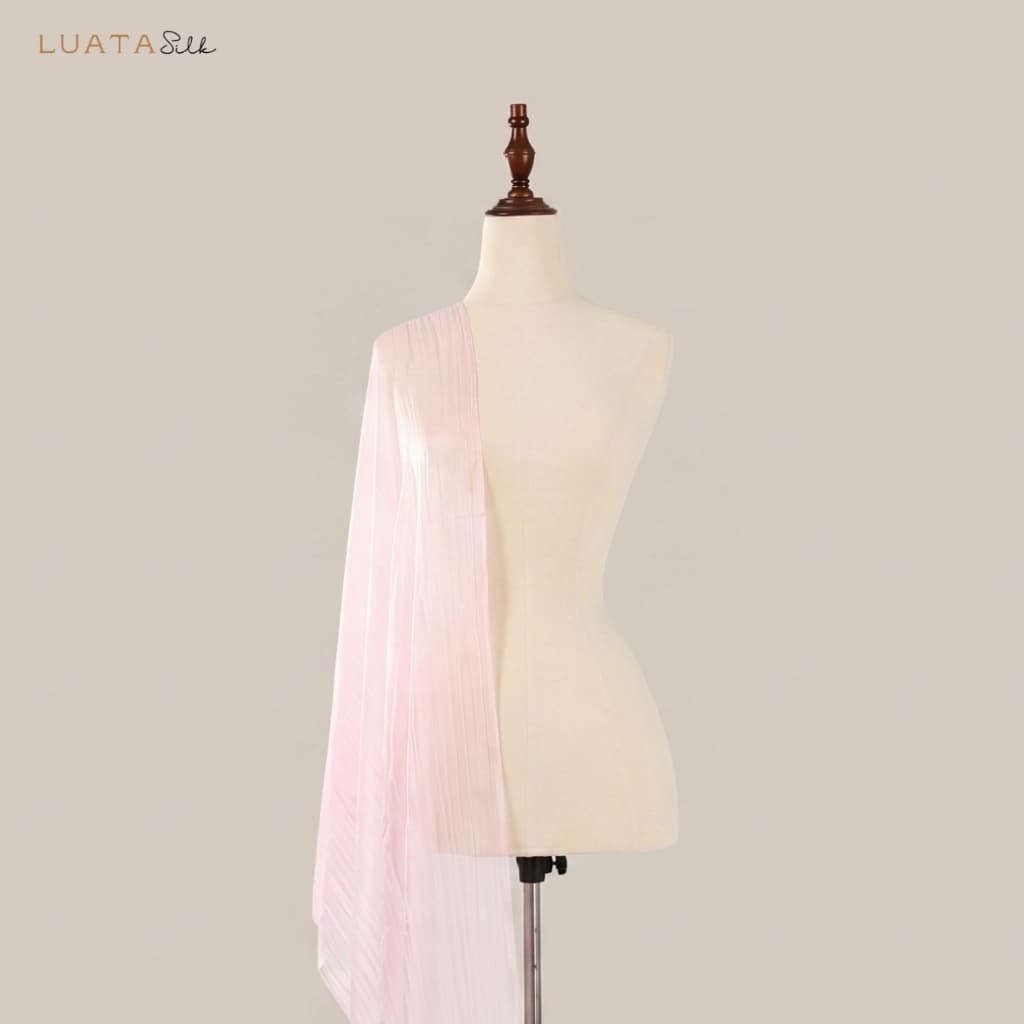 Khăn Lụa Tơ Tằm Lụa Cánh Sen, Luata Silk