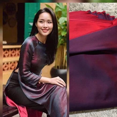 Vải lụa tơ tằm may áo dài Palacesilk, dệt thủ công, khổ rộng 90cm
