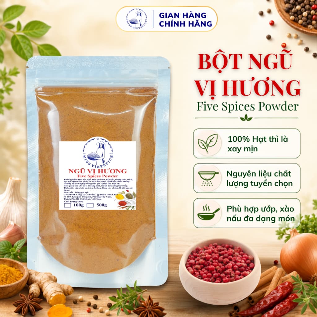 Bột ngũ vị hương loại đẹp Five spice powder, Spices Route