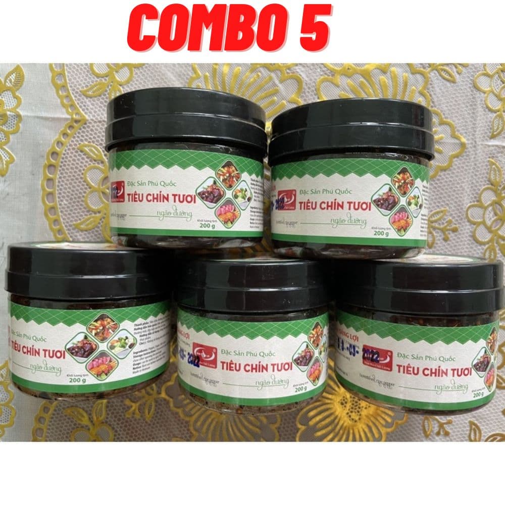 Combo 5 Tiêu Chín Tươi Ngào Đường Phú Quốc