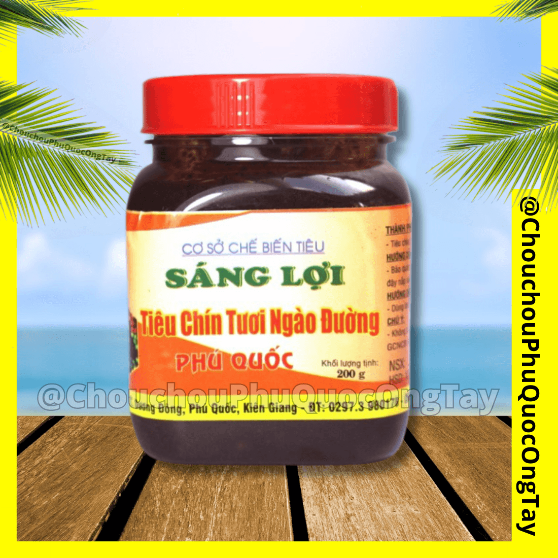 Tiêu Chín Đỏ Ngào Đường Phú Quốc, 200g