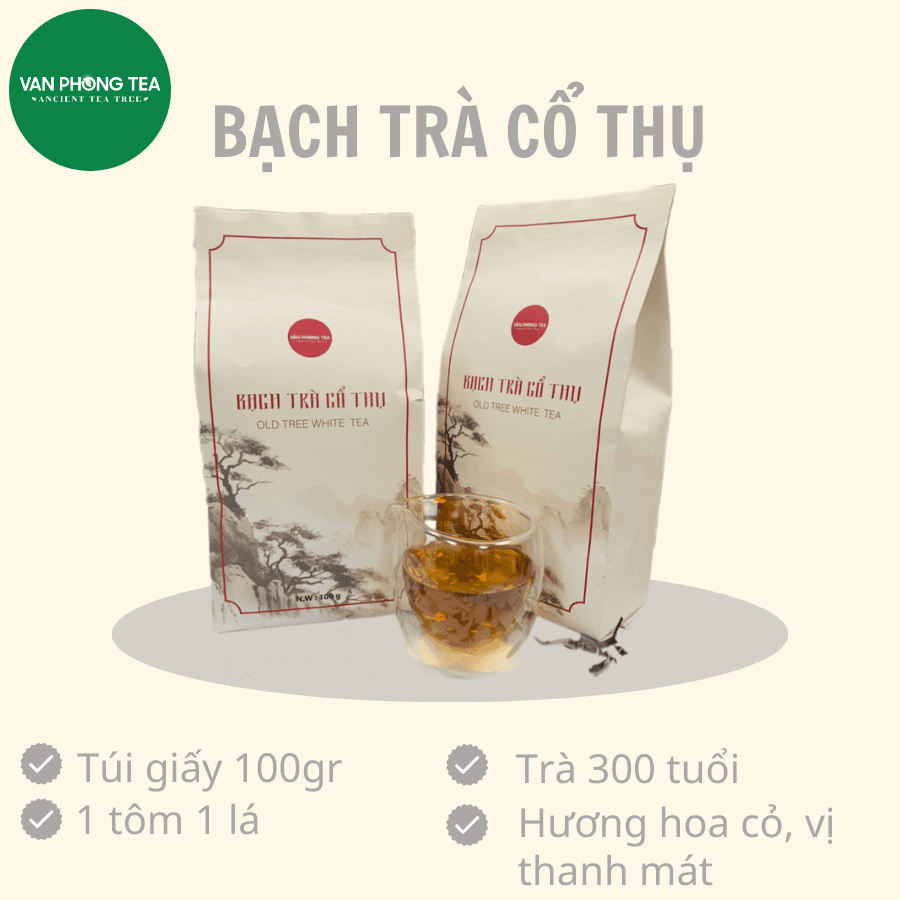 Bạch Trà Shan Tuyết Cổ Thụ Vân Phong, 100g