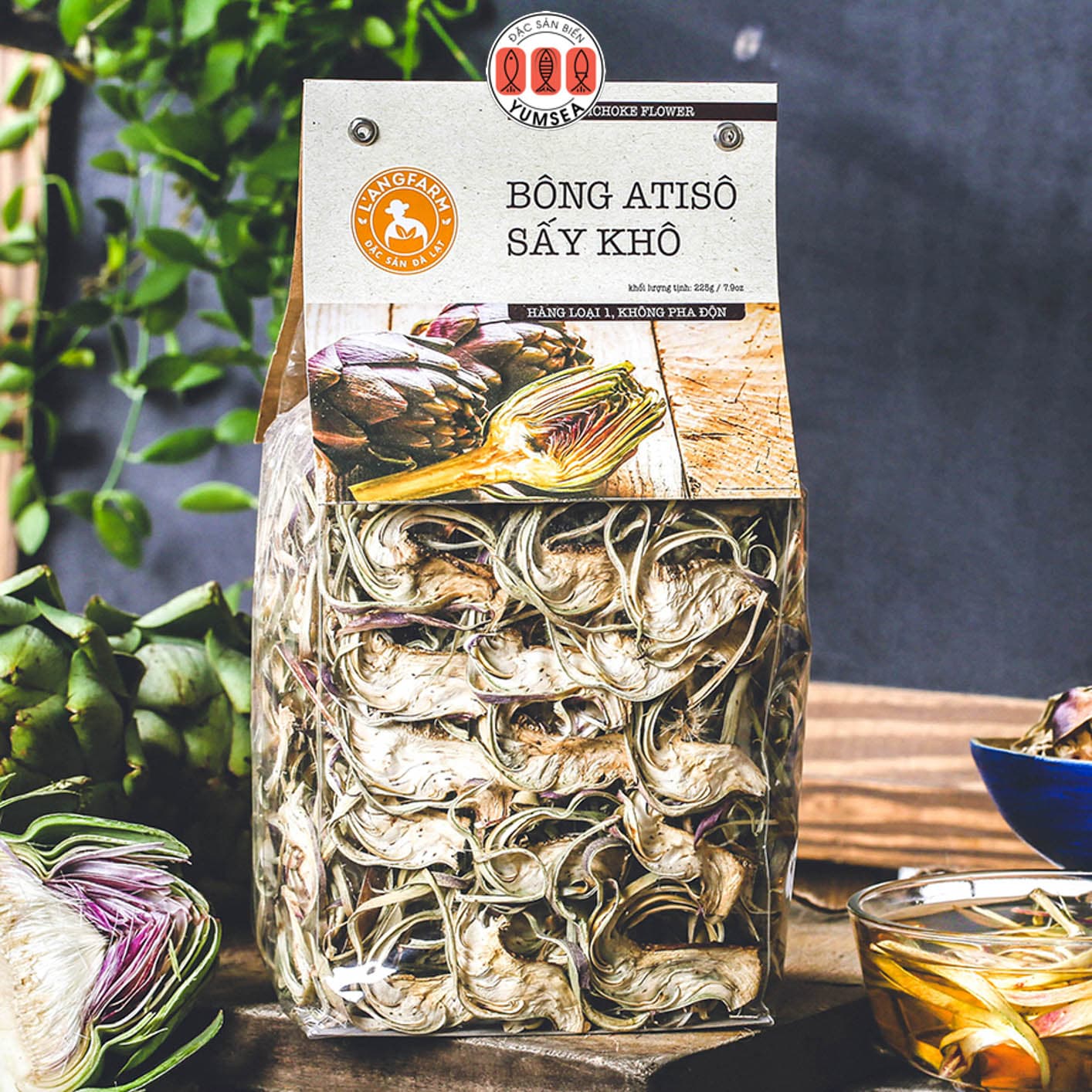 Bông Atisô Sấy Khô, 225g