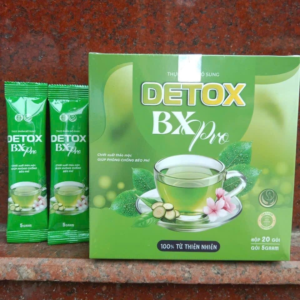 BXpro Trà Bí Xanh Giảm Cân Detox, hộp 20 gói