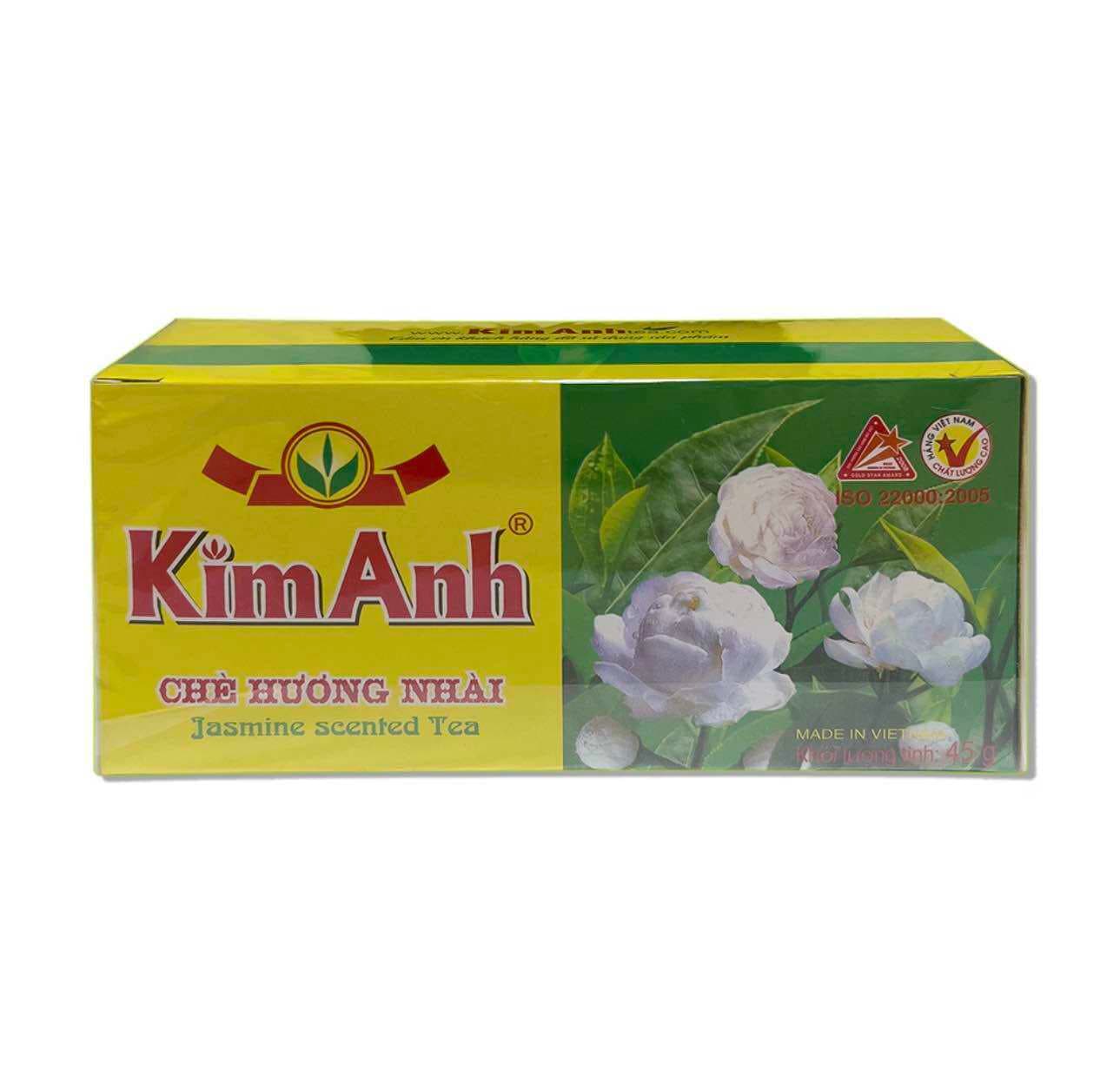Kim Anh Trà Xanh Túi Lọc Hương Nhài, hộp 25 gói