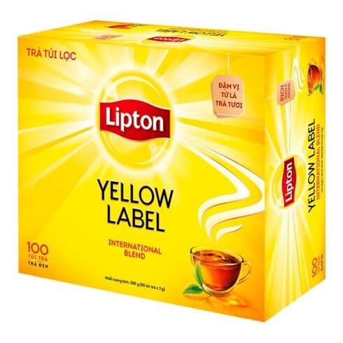 Lipton Trà Túi Lọc Nhãn Vàng, hộp 100 gói