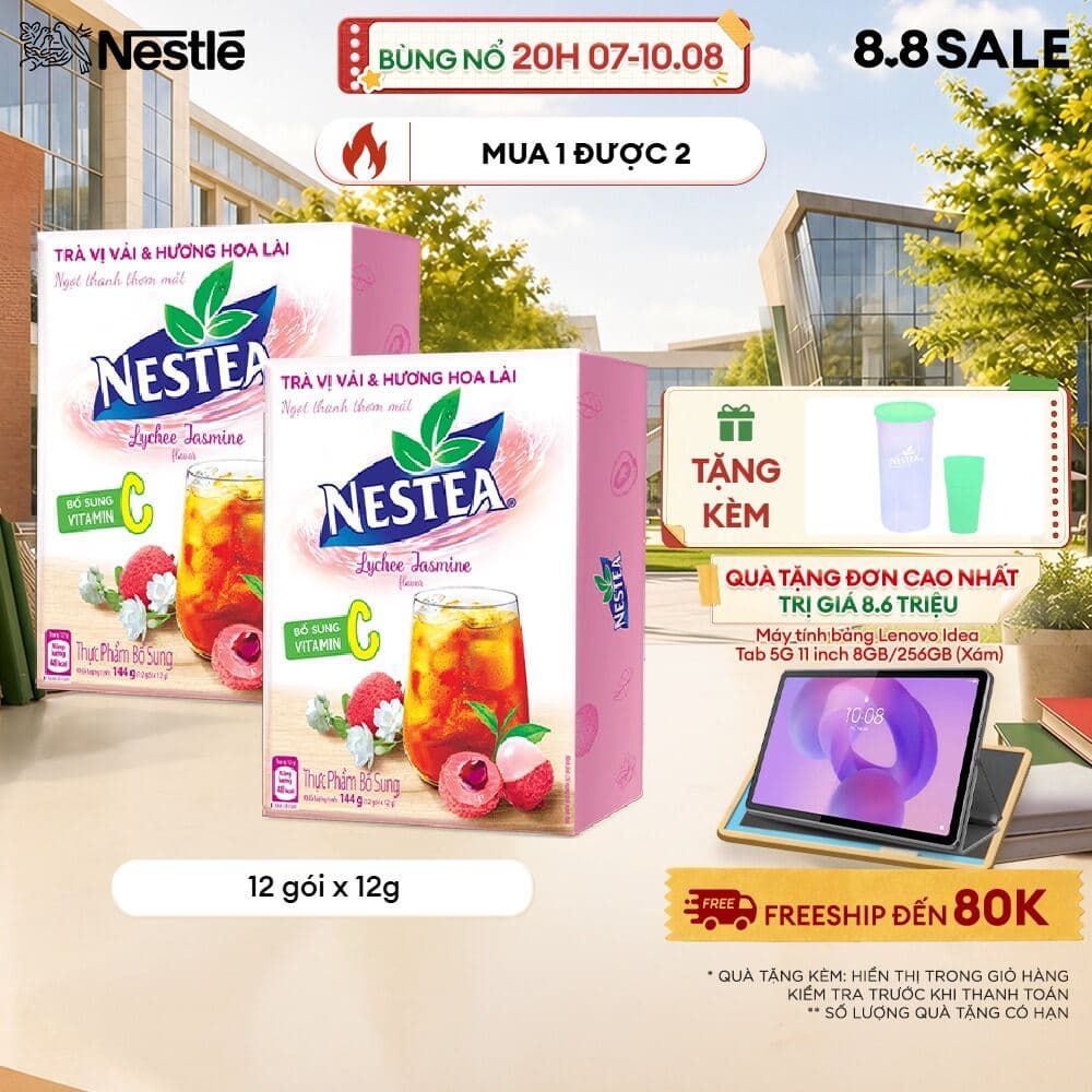 Nestea Vị Vải, combo 2 hộp