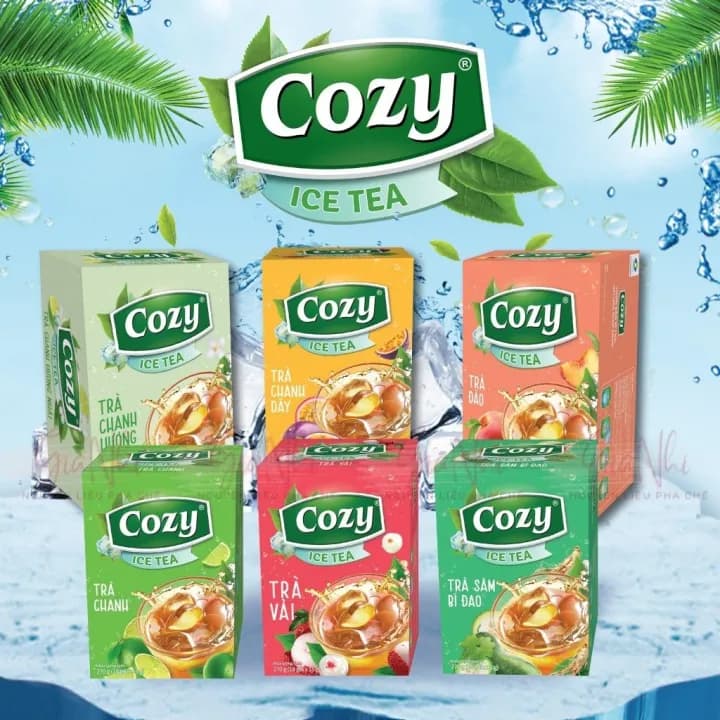 Trà Cozy hòa tan Ice Tea vị đào/chanh/vải, hộp 240g — фото 2