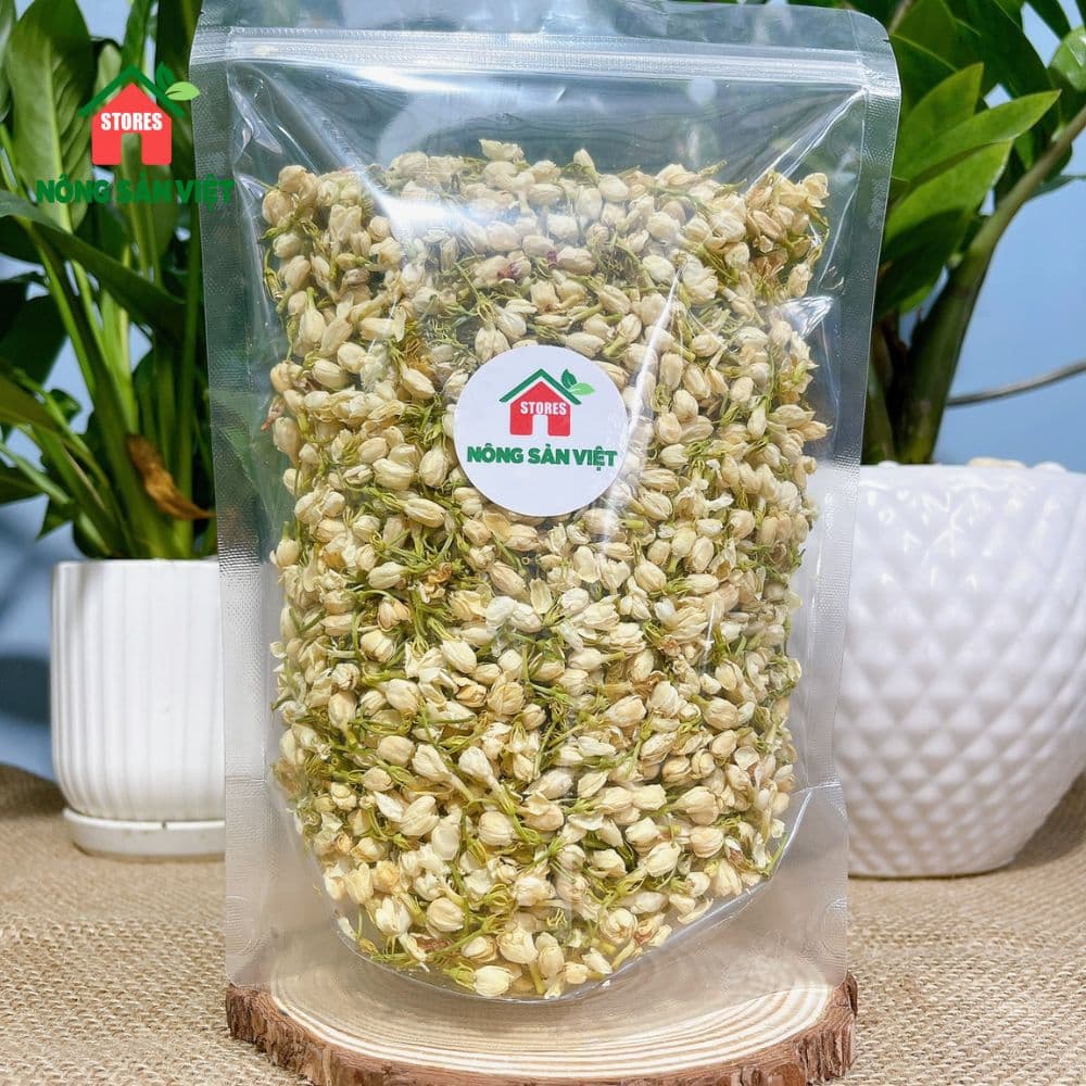 Trà Hoa Nhài (Hoa Lài) Sấy Khô Nụ Trắng