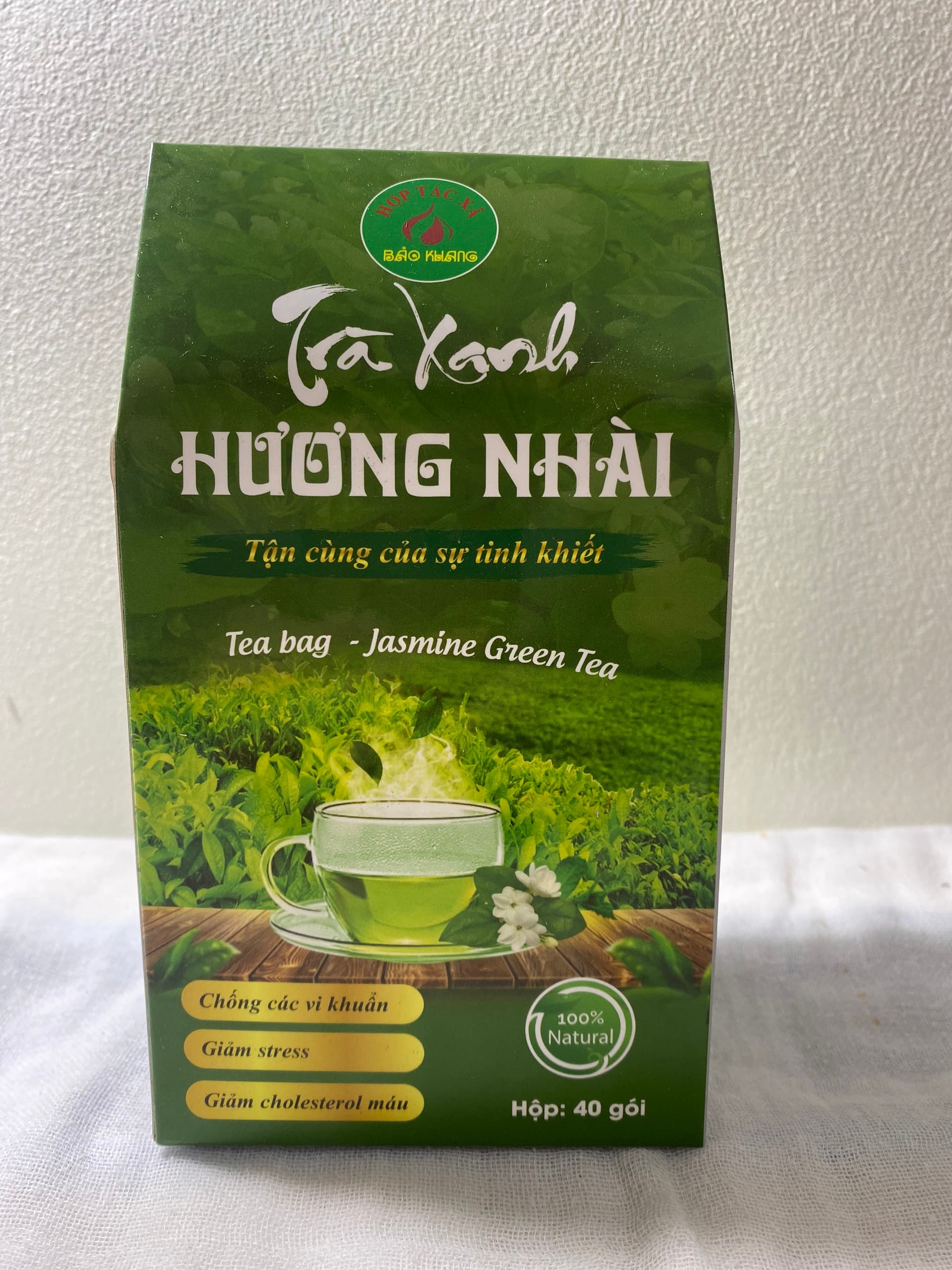 Trà Hoa Nhài Túi Lọc, hộp 40 gói