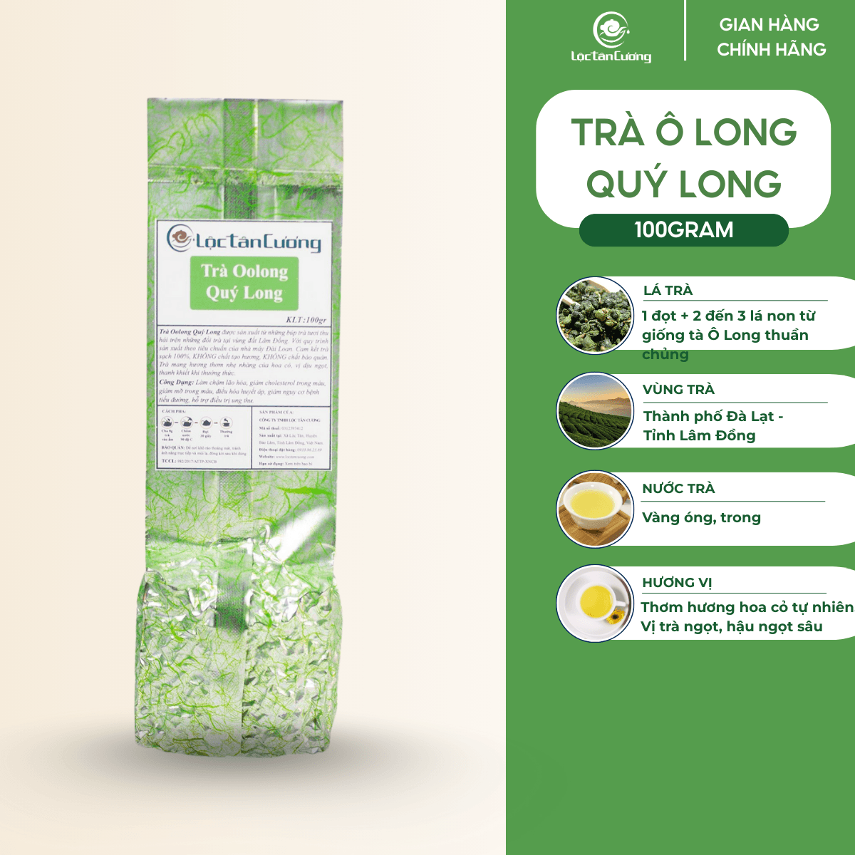 Trà Ô Long Quý Long - Lộc Tân Cương