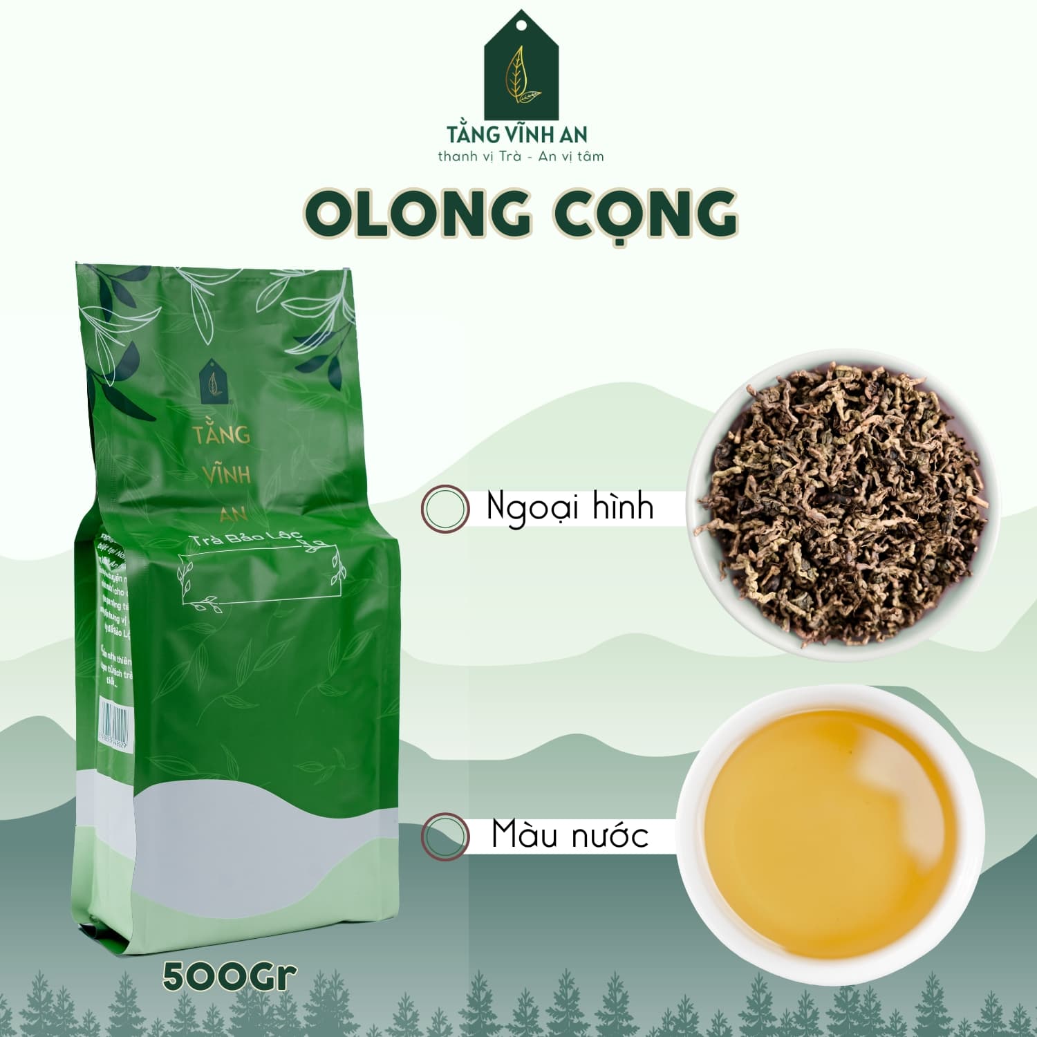 Trà Olong Cọng Pha Trà Đá, 500g
