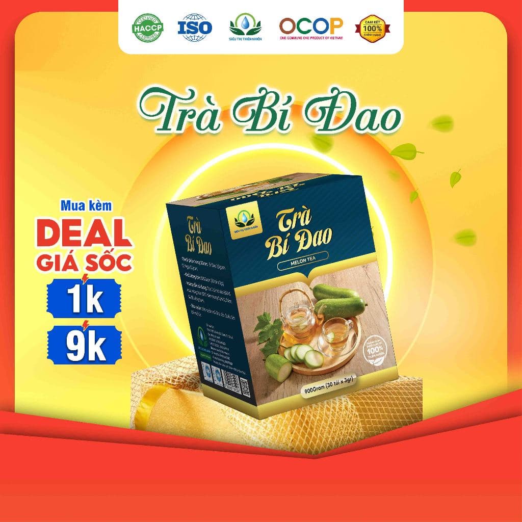 Trà Sâm Bí Đao, Hộp 30 Túi Lọc
