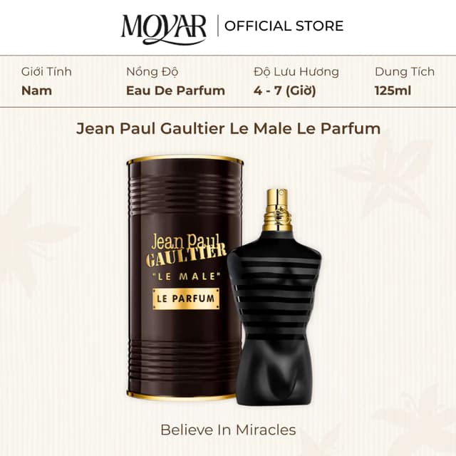 Jean Paul Gaultier Le Male Le Parfum 200ml Chính Hãng Full Seal