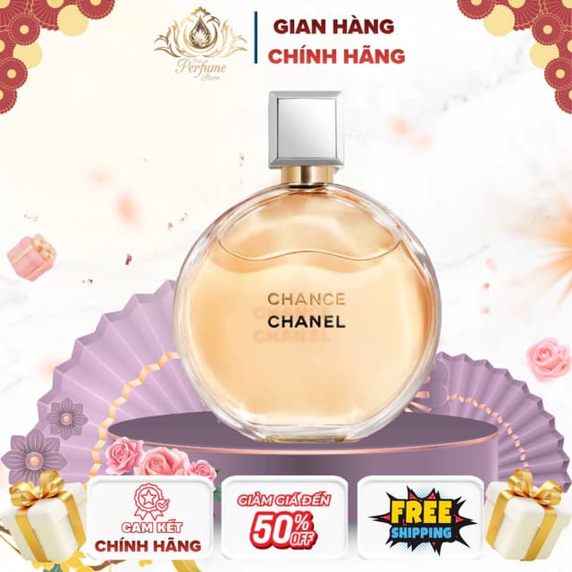 Nước Hoa Nữ Chance EDP 100ml Chance Vàng, Hương Tươi Mát Full Box